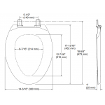 Kohler K-4652-0 膠製長咀廁板